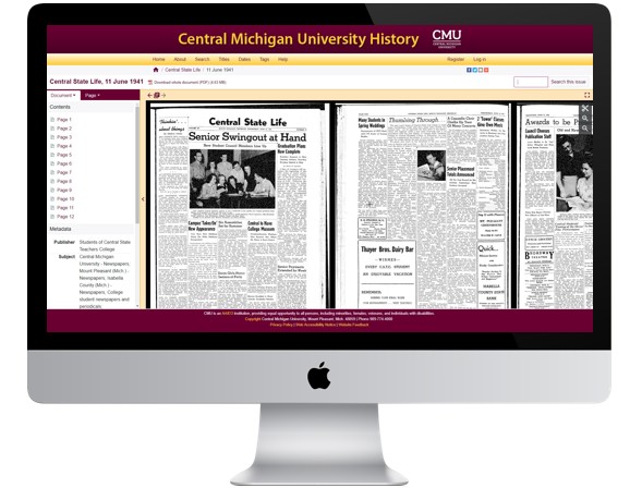 Central Michigan University History on Mac