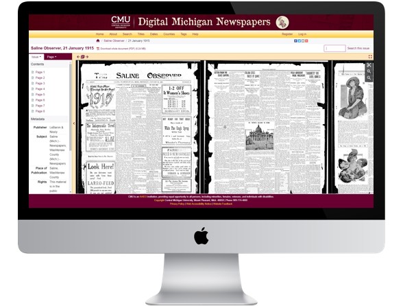 Digital Michigan Newspapers on Mac