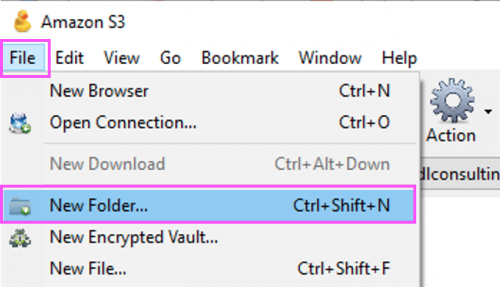 Cyberduck new folder