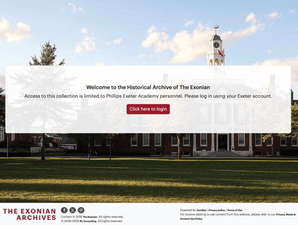 SSO to The Exonian Archives