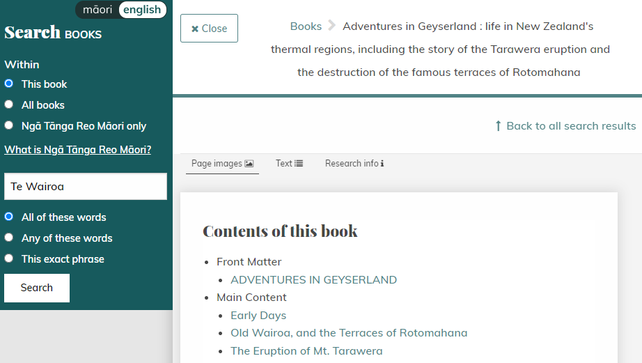 Papers Past - Books collection - Book search sidebar Papers Past - Books collection - Book search sidebar